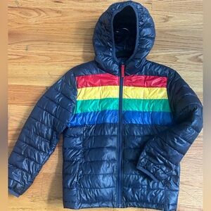 Primary Rainbow Down Puffer Youth Size 10